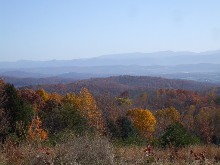 Beautiful fall colors at House Mountain near Lexington, VA