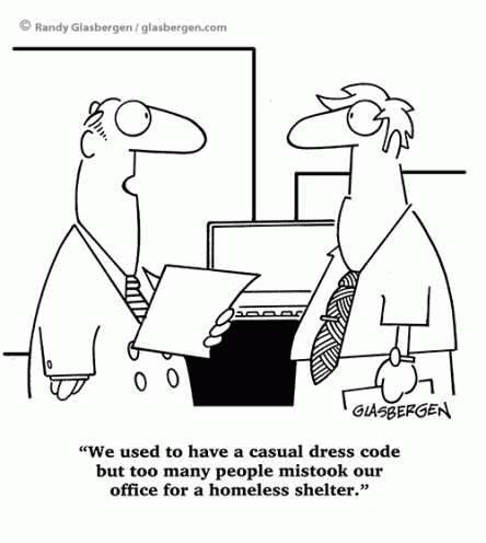 casual dress cartoon