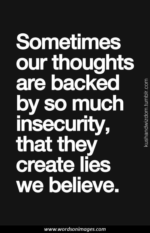 insecurity quote